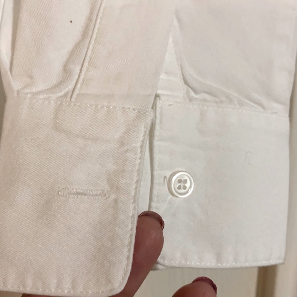 Madewell White Long Sleeve Basic Button Down High… - image 5